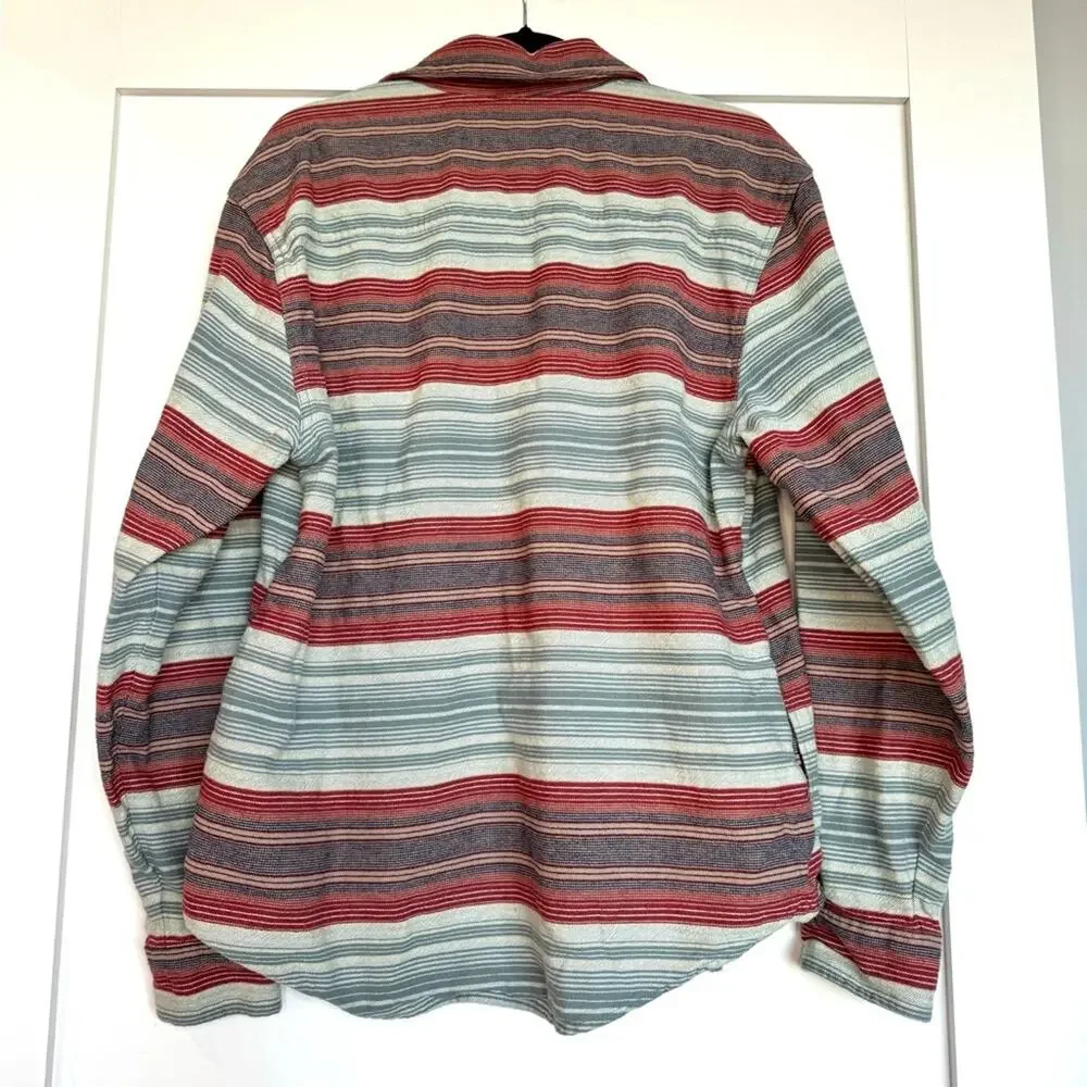 BDG Urban Outfitters Striped Heavy Weight Button Front Shirt Jacket Size Medium